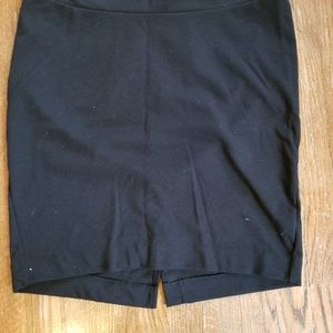Liz Lange Maternity black cotton work skirt